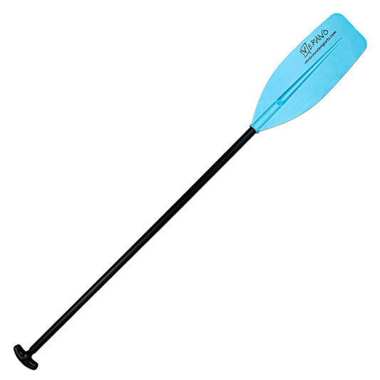 Cliff Kanu-Paddel, Fiberglas-Schaft, einteilig, 153 cm, blau