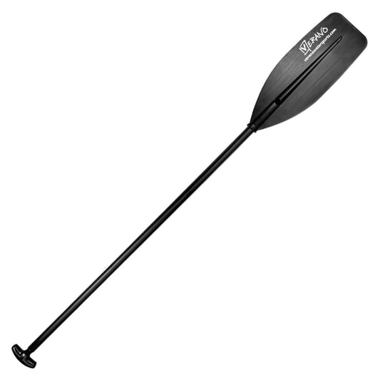 Island Kanu-Paddel, Aluminium-Schaft, einteilig, 153 cm, schwarz