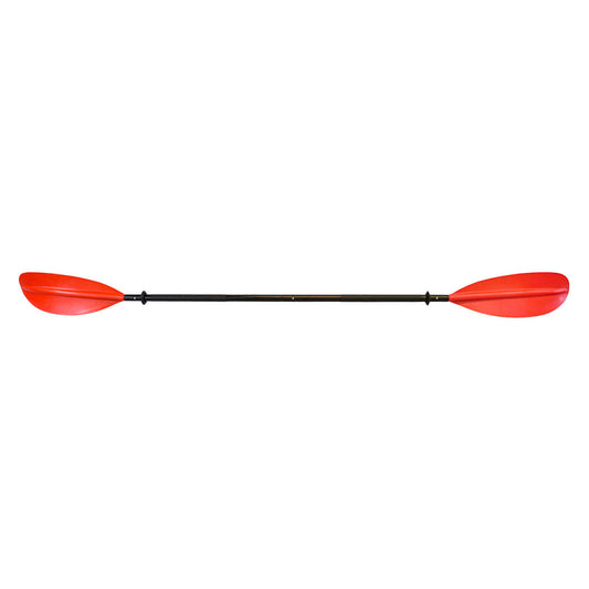 Riverside Packraft-Doppelpaddel, Aluminium-Schaft, 4-teilig, 220 cm, rot