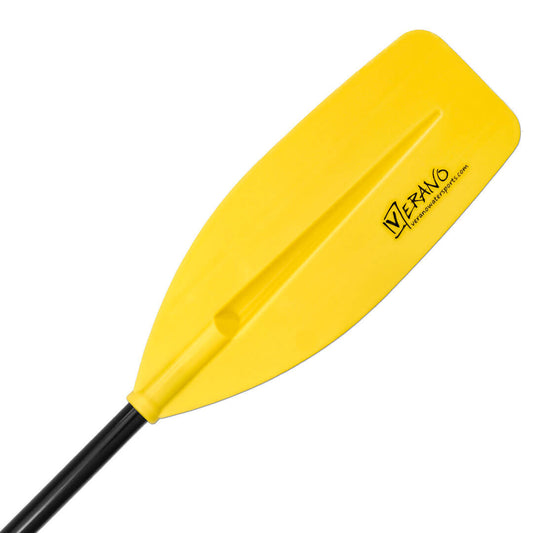 Junior C1 Kinderpaddel, Aluminium-Schaft, einteilig, 120 cm, gelb