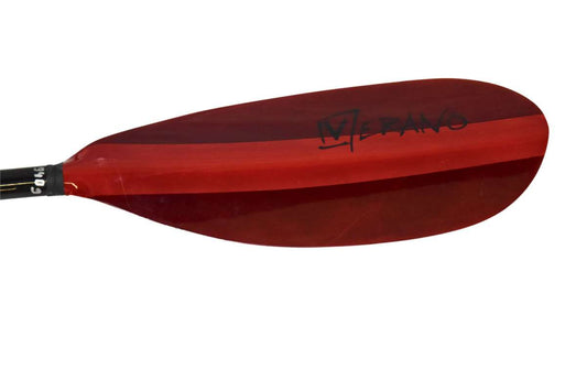 Tourenpaddel, Teilbares, Fiberglas, Rot