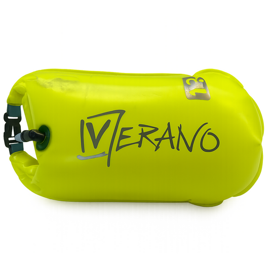 Verano Aufblasbare Schwimmboje mit Dry Bag Funktion