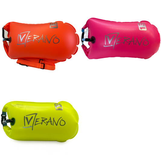 Verano Aufblasbare Schwimmboje mit Dry Bag Funktion