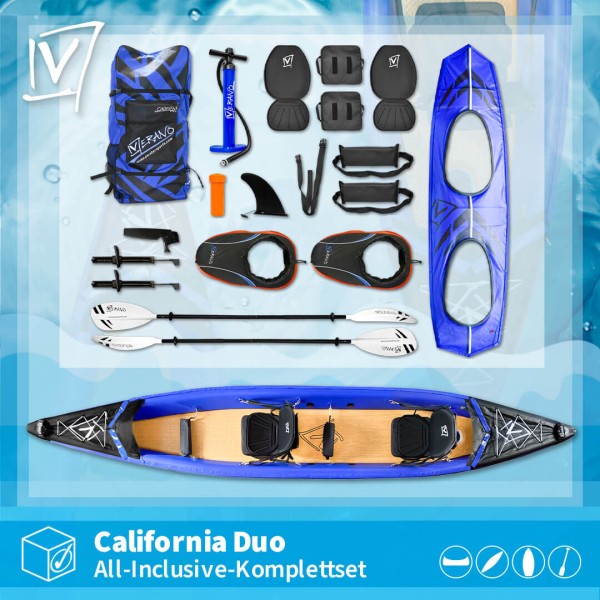 All-Inclusive-Komplettset California Duo, saphire-blue